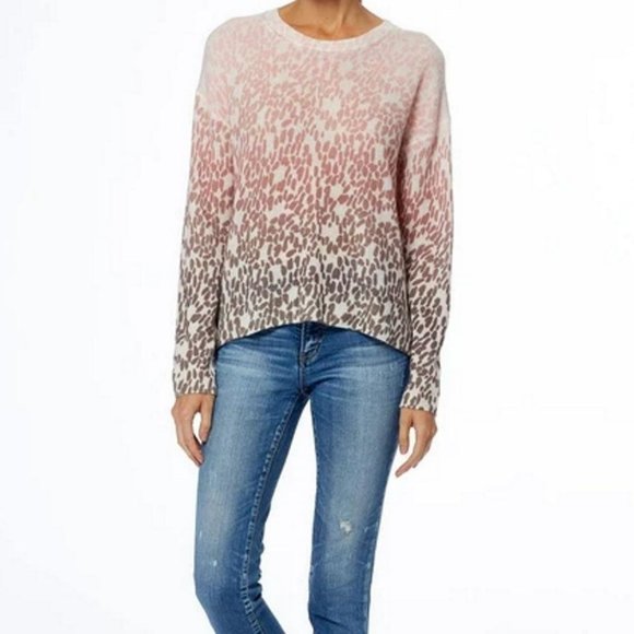 360 Cashmere Sweaters - 360 Cashmere 100% Cashmere Sweater in Leopard Pattern